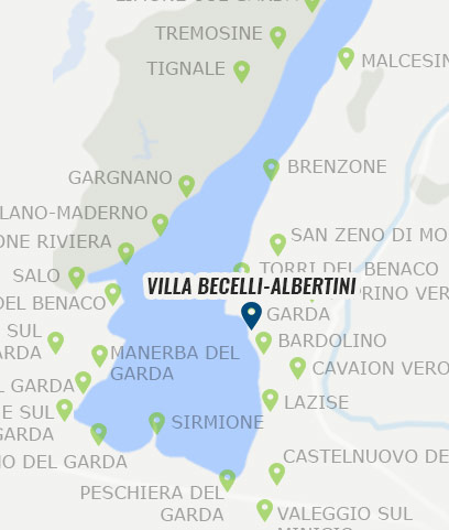 Villa Becelli-Albertini Standort