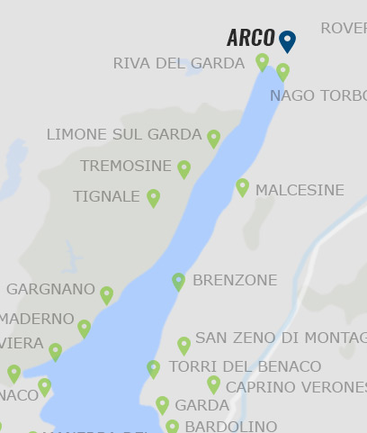 Arco am Gardasee - Karte
