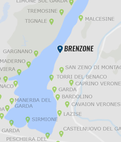 Brenzone am Gardasee - Karte