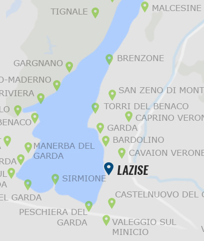 Lazise am Gardasee - Karte