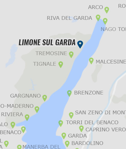 Limone sul Garda am Gardasee - Karte