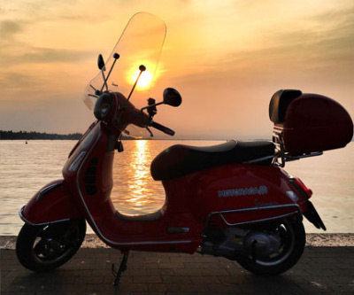 Impressionen einer Vespa Tour am Gardasee