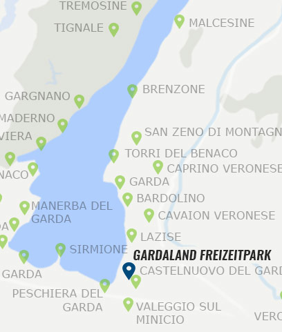 Gardaland Freizeitpark Standort