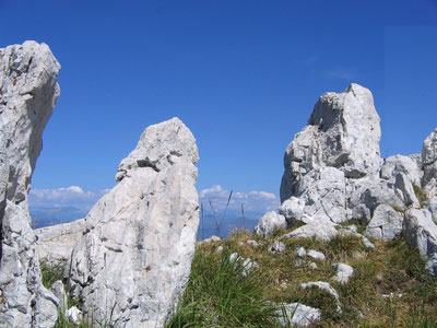 Kalkfelsen auf dem Monte Baldo