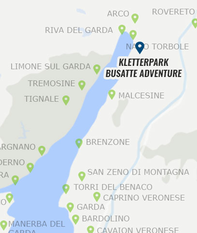 Kletterpark Busatte Adventure Standort