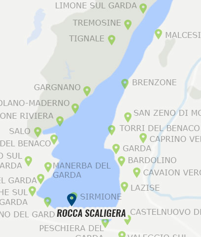 Rocca Scaligera Sirmione Standort Rocca Scaligera Sirmione Standort