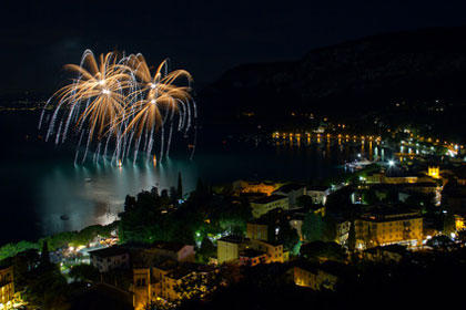 Feuerwerk in Garda