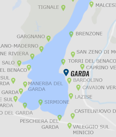 Garda am Gardasee - Karte