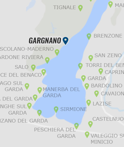 Gargnano am Gardasee - Karte
