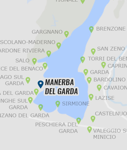 Manerba del Garda am Gardasee - Karte