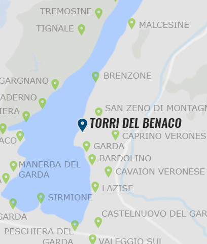 Torri del Benaco am Gardasee - Karte