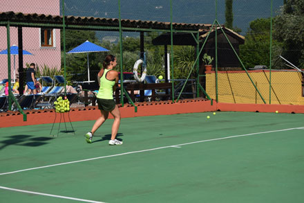 Tennisplatz der Residence Segattini